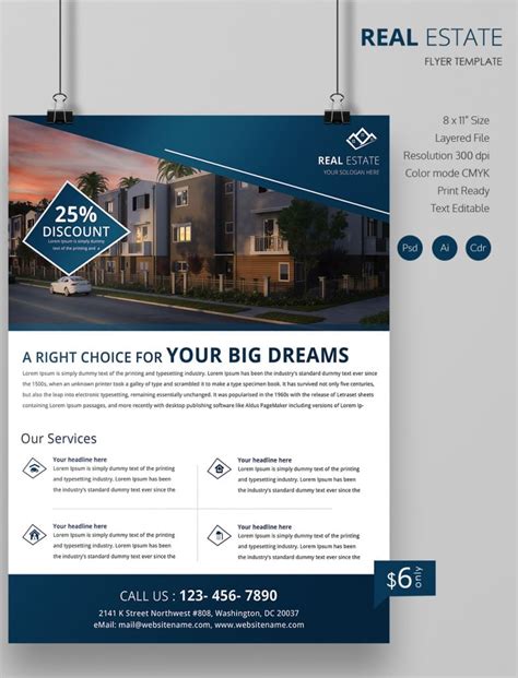 Real Estate Flyer Template 35 Free Psd Ai Vector Eps Format