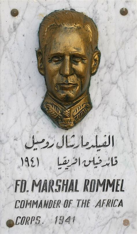 The Face Of Famed German Field Marshal Erwin Rommel Appears On A