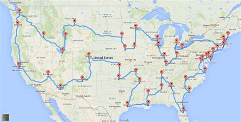 Heres The Perfect Us Road Trip Boing Boing