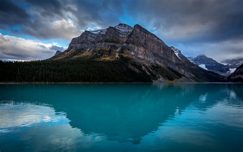 Download Canada Cloud Forest Mountain Turquoise Alberta Lake Nature
