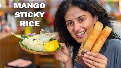 We Tried For The First Time Mango Sticky Rice In Phuket Thailand Youtube