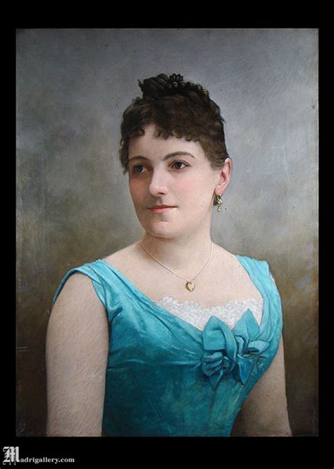 Antique Portrait Oil Painting 19th Century Stretched Canvas Etsy