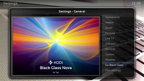 Black Glass Nova Skin For Kodi 15x Installation And Showcase Youtube