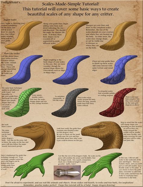 Tutorial - Scales Made Simple by =TwilightSaint | Dragon sketch