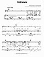Lewis Capaldi "Burning" Sheet Music Notes | Download PDF Score Printable