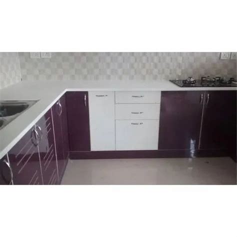 Modern L Shape German Modular Kitchen Services Unicc Interiors Id