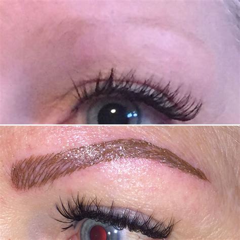 Microbladed Brows Before And After ️ Permanent Eyebrows Permanent