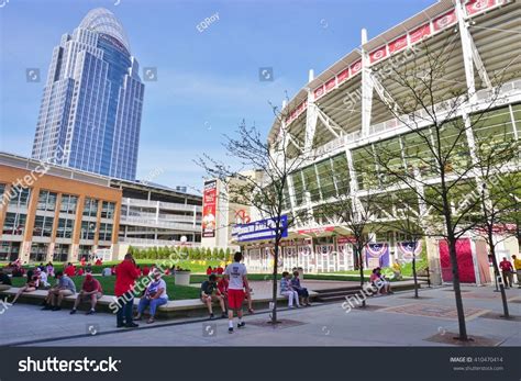 Stadiums that have been home to the cincinnati reds. Cincinnati, Oh -20 April 2016- The Great American Ballpark ...