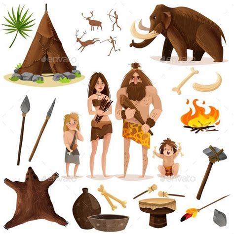 Época Primitiva La Prehistoria Para Niños Animales De La Prehistoria