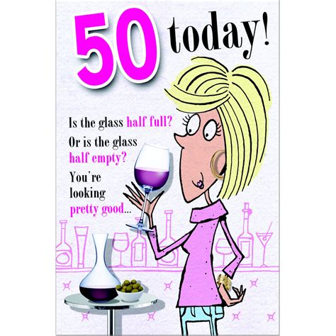 Doodlecards Funny 50th Birthday Card Age 50 Medium Doodlecards