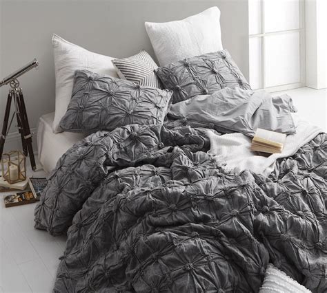 The twin xl size beds are 80 inches long, and these. Gray Twin sized comforter oversize - soft comforter sets ...