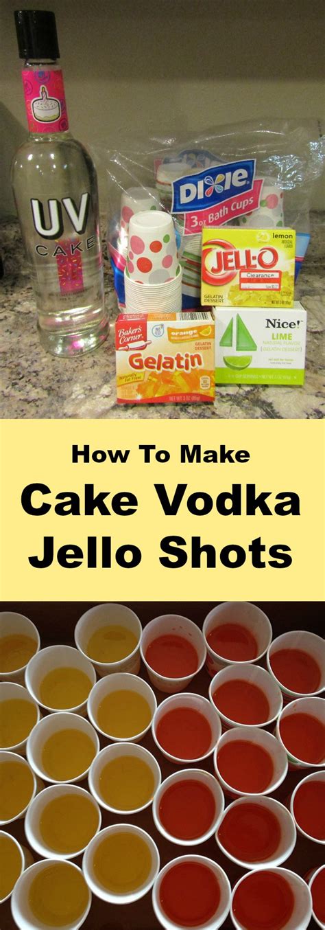 Drinks with iced cake vodka (19) · birthday suit · nothing wrong with running around in your birthday suit, is there? How To Make Cake Vodka Jell-O Shots - Shopping Kim