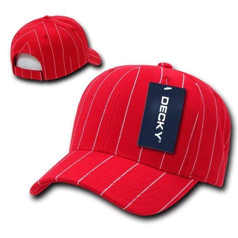 1 Dozen Decky Pin Striped Pinstriped Baseball Hat Caps Wholesale Lots
