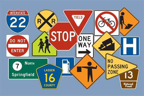 Shapes And Colors Of Traffic Signs Free Dmv Test