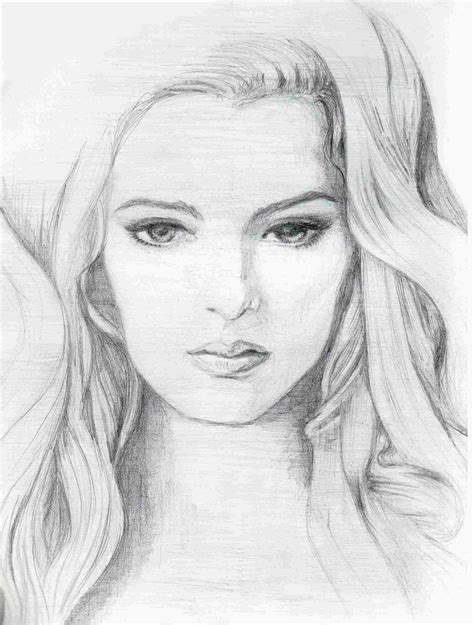 Pretty Girl Face Drawing At Explore Collection Of