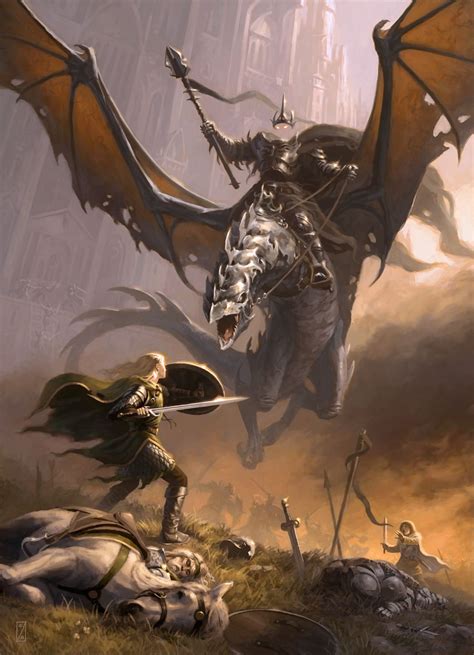 Eowyn And The Nazgul By Craig J Spearingartorder Eowyn And The Nazgul