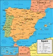 Spain Map and Satellite Image
