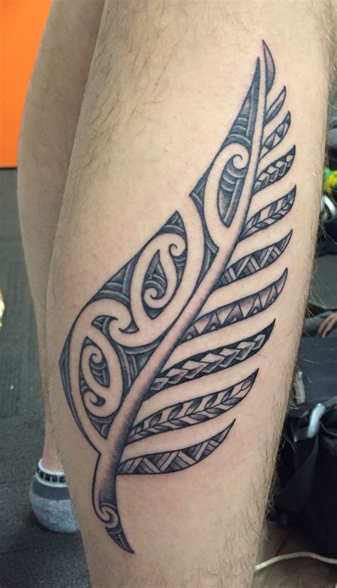 Maori Inspired Silver Fern Maori Tattoo Fern Tattoo