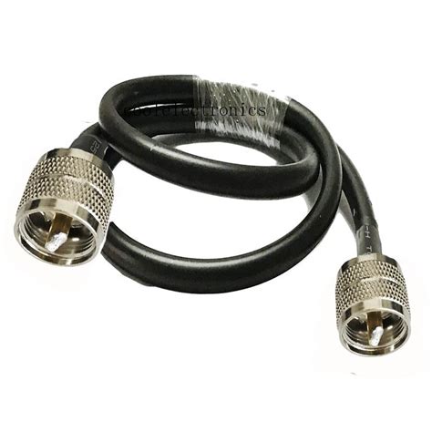 Lmr400 Coax Cable Uhf Male To Uhf Pl259 Plug Connector Rf Coaxial