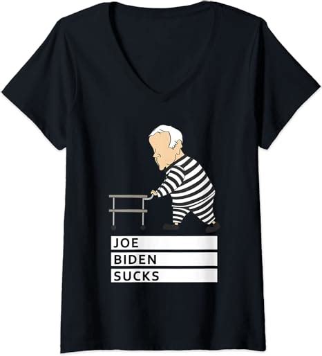 Womens Anti Biden Joe Biden Sucks Anti Biden 86 46 V Neck T