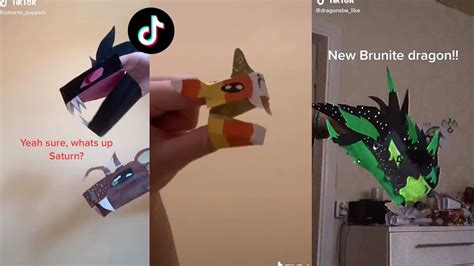 Dragon Puppet Crafts Paper Dragon Tiktok Compilation 108 Youtube