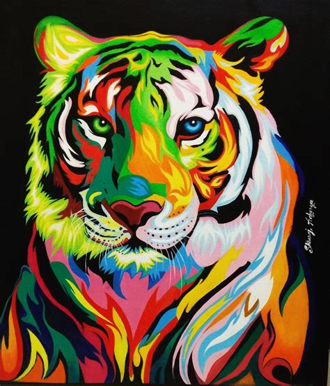 Tiger Abstract Paintings Tiger Painting Tiger Art Animal Paintings