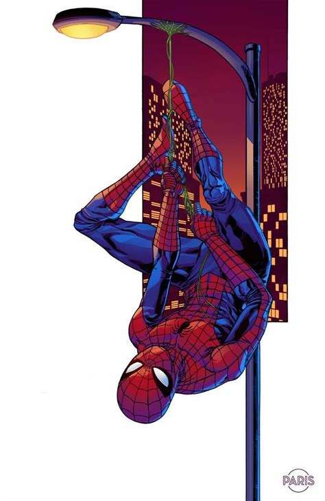 Spider Man Hanging Commission By Parisalleyne Heróis Marvel