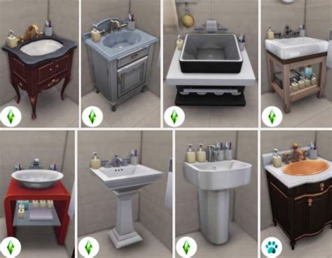 Sinks With Slots By Teknikah At Mod The Sims Sims 4 Updates