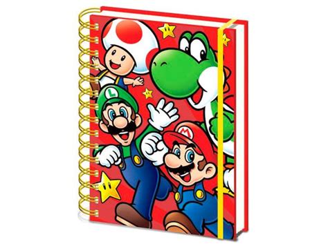 711383 Nintendo Super Mario Bros A5 Notebook Pyramid Size 148x21cm