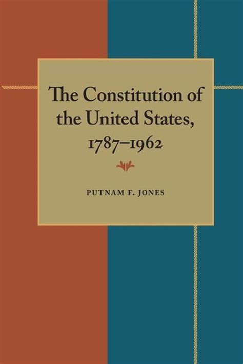The Constitution Of The United States 1787 1962 English Paperback