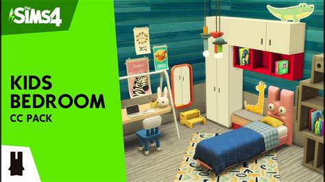 The Sims 4 Kids Bedroom Cc Pack Youtube