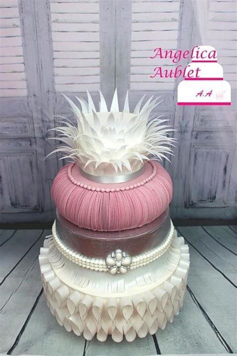 Wafer Paper Wedding Cake Decorated Cake By Angelica Cakesdecor