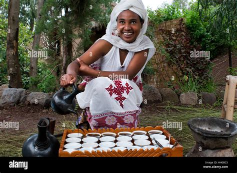 Lalibela Amhara Region Ethiopia Ceremony Of The Coffee One Of