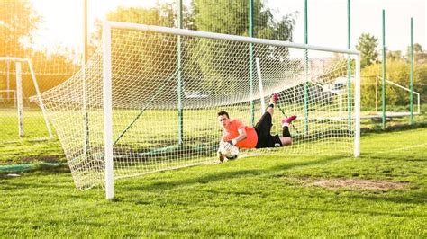 Premium Photo Amateur Football Concept With Goalkeeper