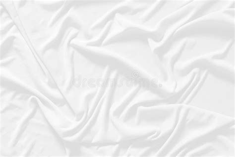 White Cloth Background Abstract Fabric Is Wrinkled And Sofe Wave