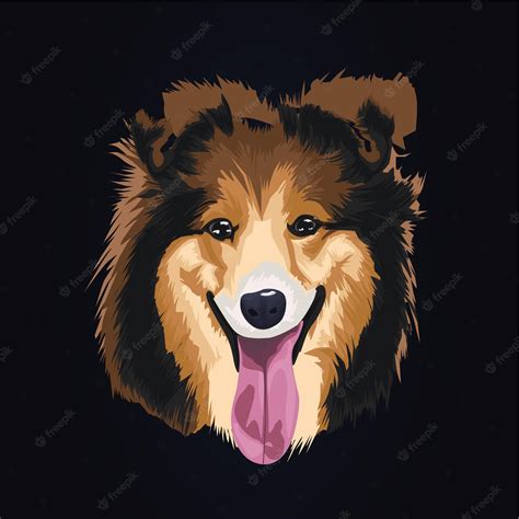 Premium Vector Cute Dog Artwork Illustration