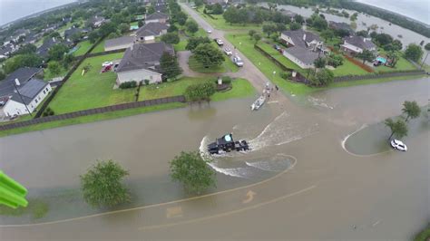 Drone Video Fry At Cross Hollow Cypress Tx Flooding Aftermath From