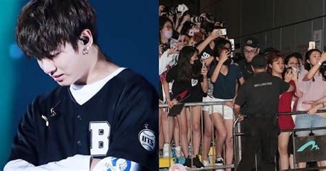 bts s jungkook was terrified when he saw this fan because she was a crazy stalker koreaboo