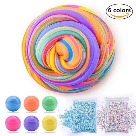 Dynamic Fluffy Slime 60ml Plastic Clay Light Clay Colorful Modeling
