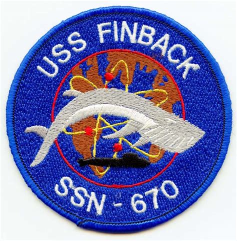 1980s Submarine Patch For Uss Finback Ssn 670 Flying Tiger Antiques