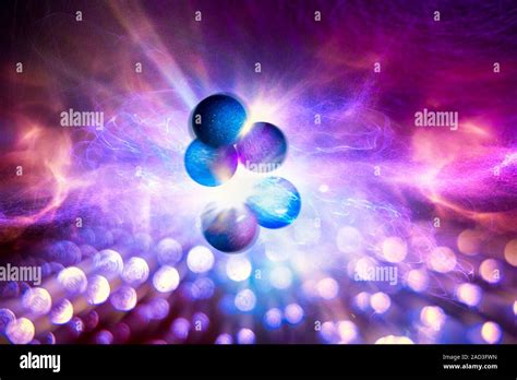 Nuclear Fusion Conceptual Computer Illustration Nuclear Fusion Is The