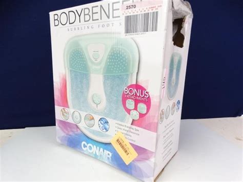 Body Benefits Bubbling Foot Spa By Conair Ll Auctions Llc