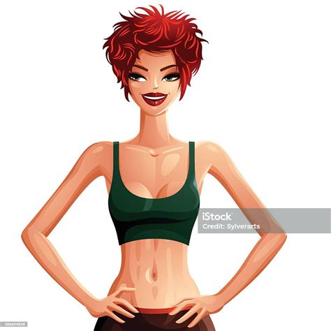 Beautiful Coquette Lady Illustration Upper Body Portrait Of Stock Illustration Download Image
