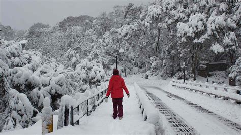 Snow by a train station on the blue mountain line out of sydney on 3 june. A Weekender's Guide to the Snowy Mountains During ...