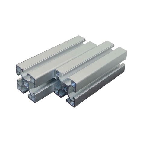 Anodized Aluminum Square Section Tubing Slots Heavy Type High Weight Loaded Alu Profiles