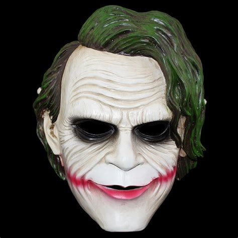 Batman The Dark Knight The Joker Cosplay Mask Masquerade Scary Clown