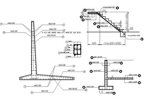 Retaining Wall Rcc Structure Dwg File Cadbull