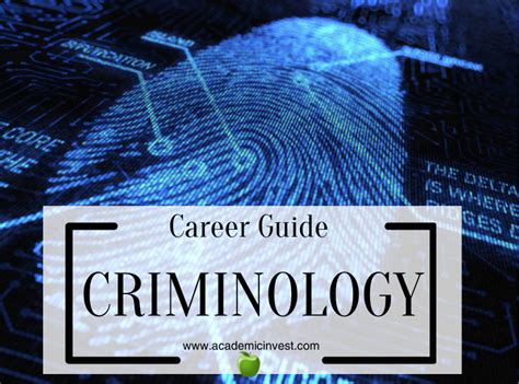 What To Do With A Degree In Criminology Criminology Career Guide