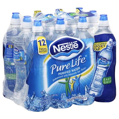 Nestlé Pure Life Sport Bottle With Flip Cap Purified Water 700 Ml