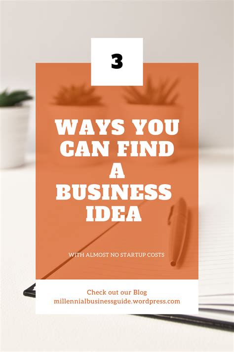 Business Guide How To Find Business Ideas Millennial Business Guide